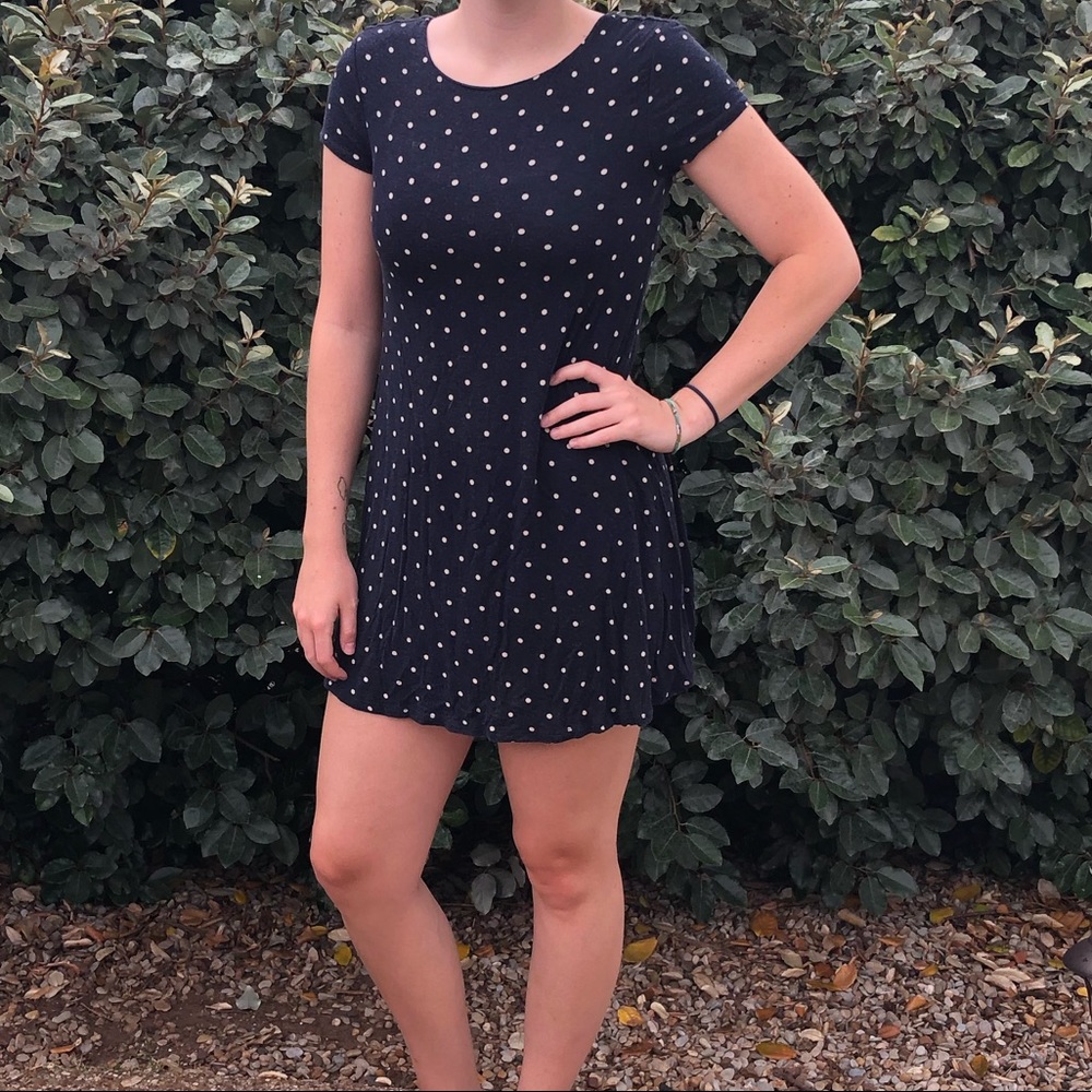 Forever 21 Black Polka Dot Dress